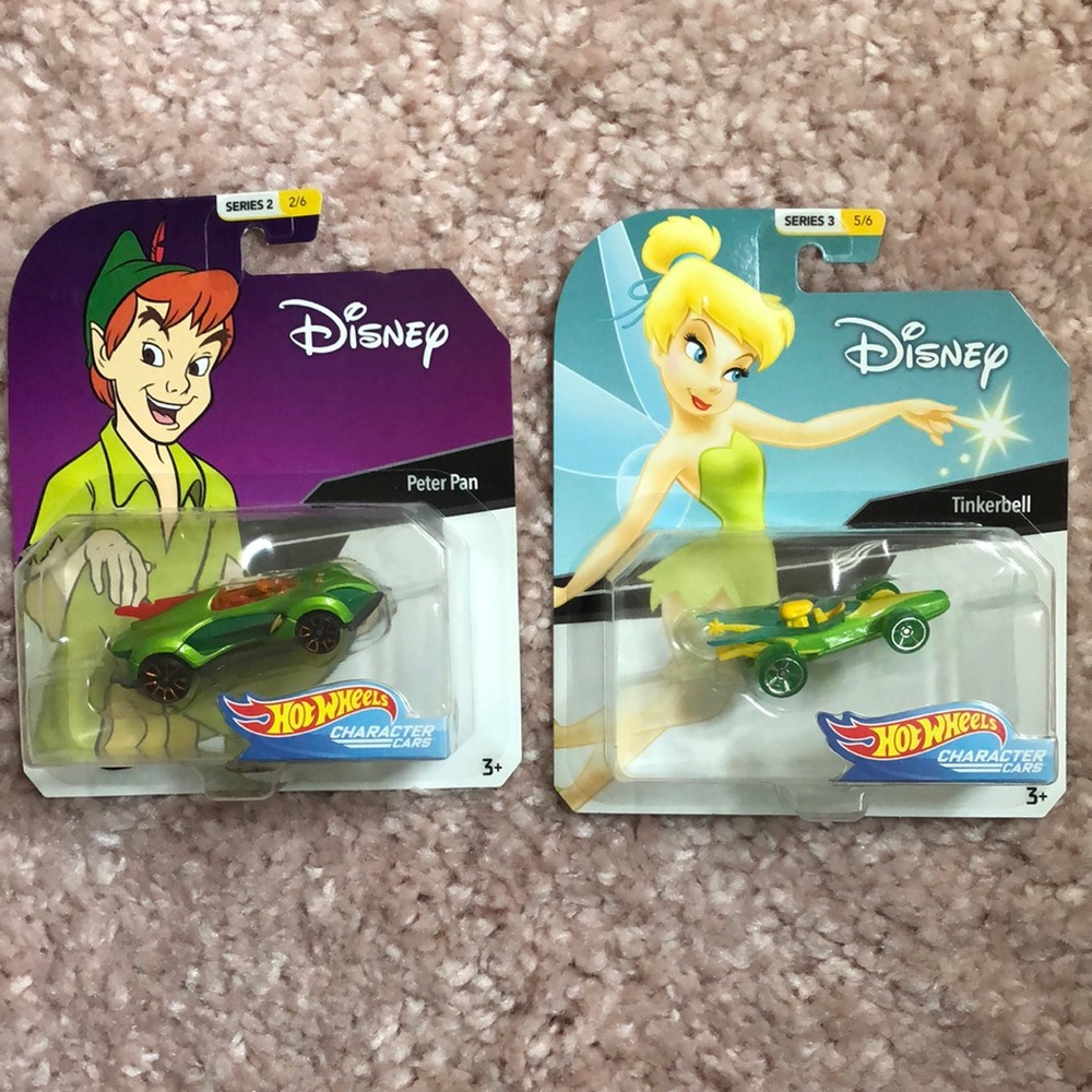 Disney Character Hot Wheels-Tinkerbell & Peter Pan